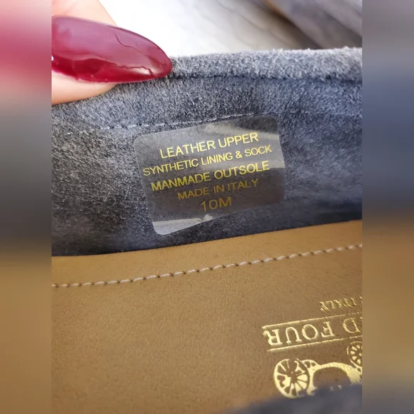 Coach And Four Romeo NWOB Driving Loafer Grey Size 10M - Picture 9 of 12